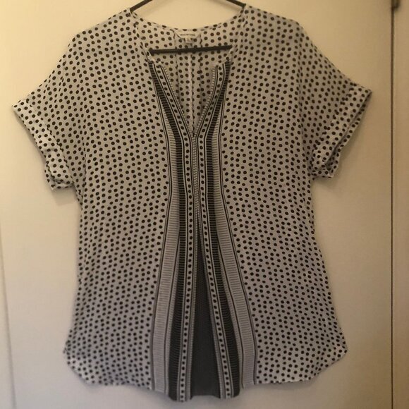 Max Studio short-sleeve blouse sz S - Picture 4 of 10